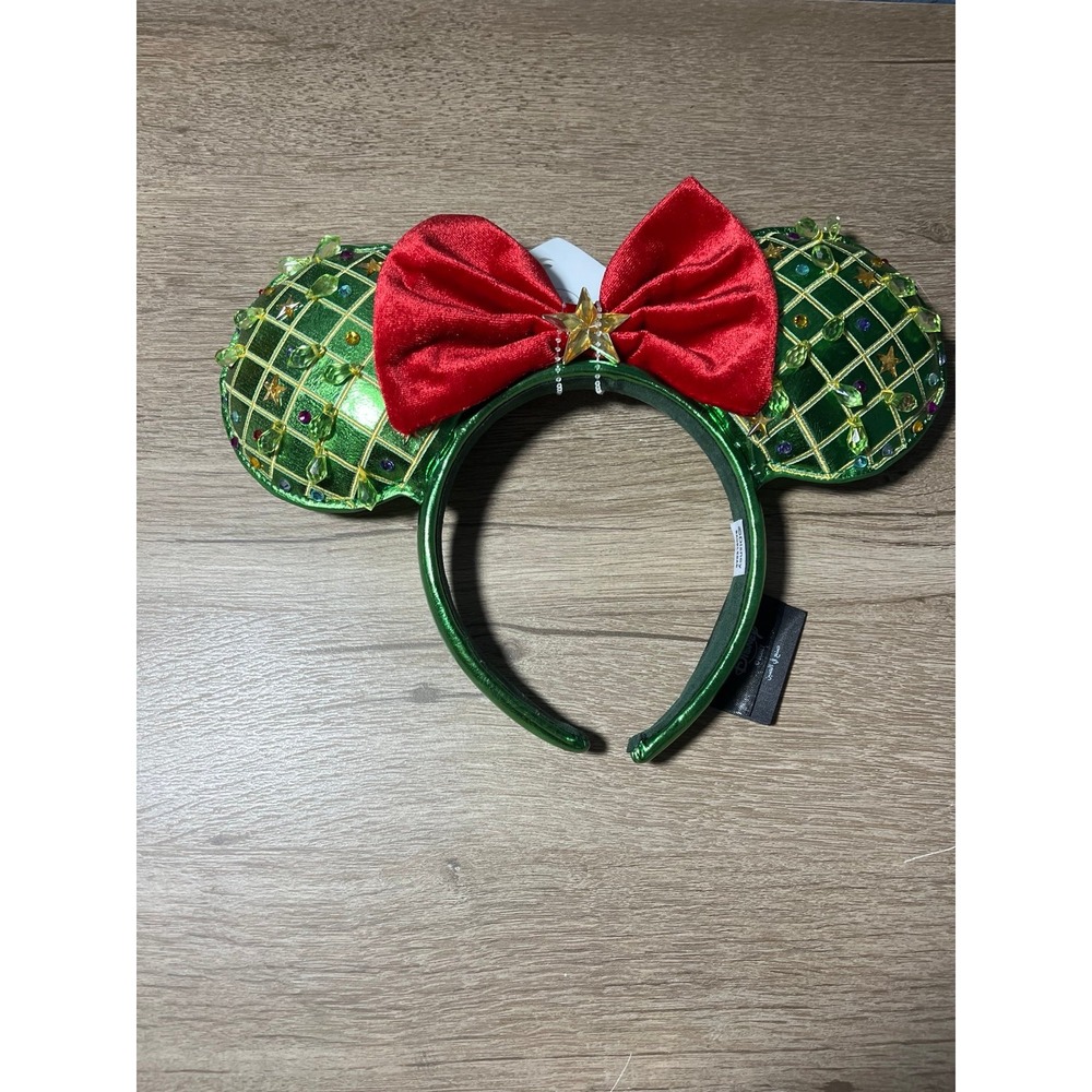 Baublebar Disney Parks Christmas‎ Holiday Ornament Ear Headband Red Bow Star New